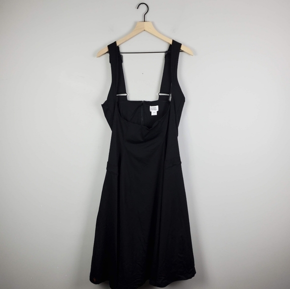 Unique Vintage Dresses & Skirts - Unique Vintage Black Adjustable Back Dress Women Plus Size 2X/18